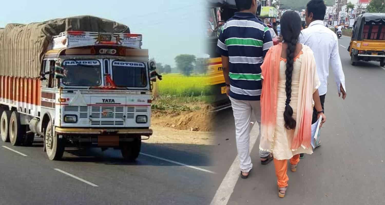 Truck Crushes woman