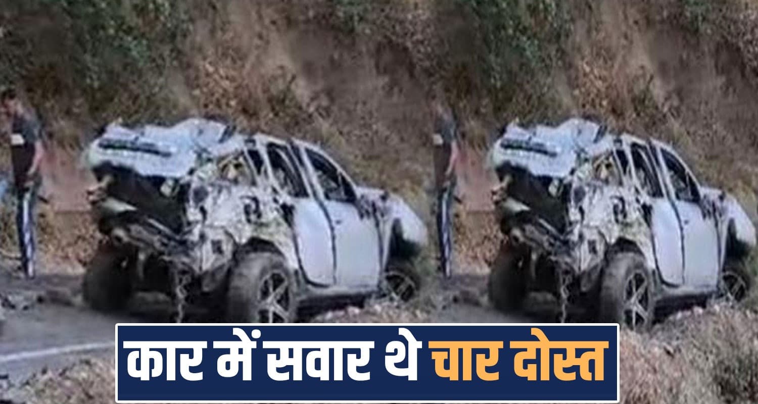 deep ditch car 26 years boy parwanoo road himachal policen solan