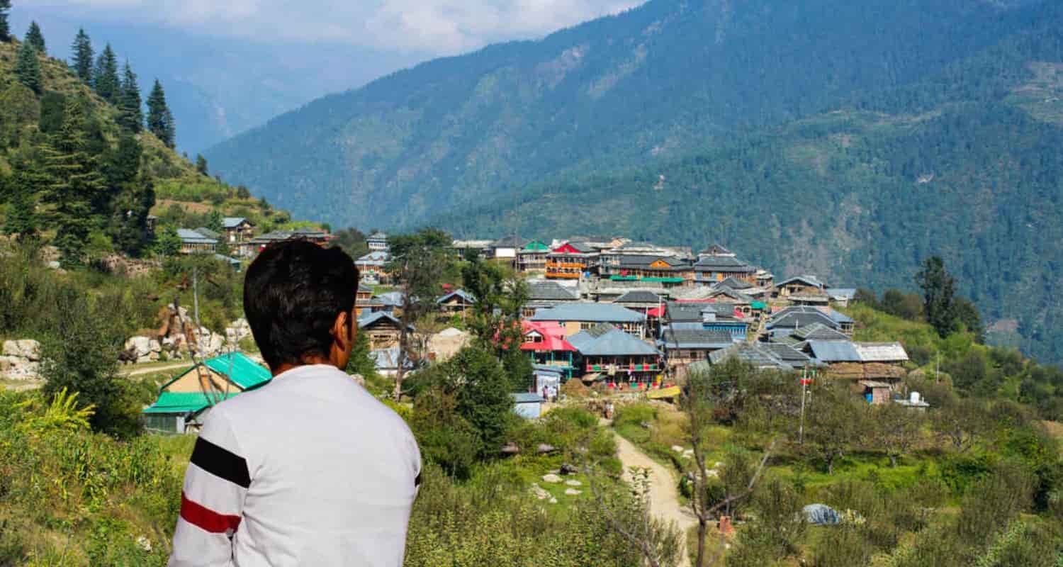 Himachal Mandi Man falling