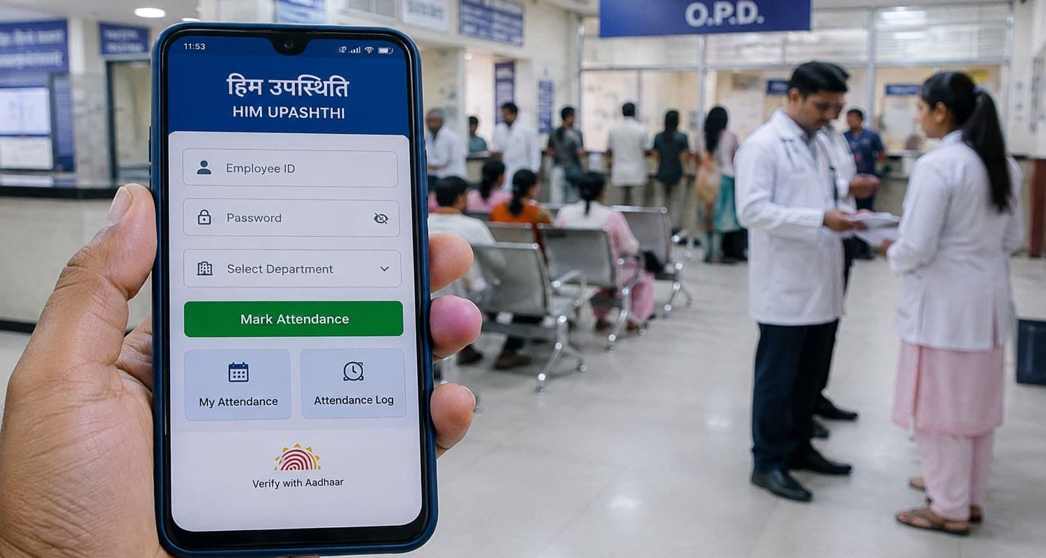 Himachal Medical College Him Upasthiti App Doctors Health Department Government Hospital Staff Outsource Employees