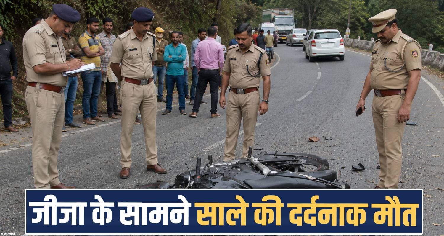 two men bike brother in law una chintpurni mata temple himachal road police