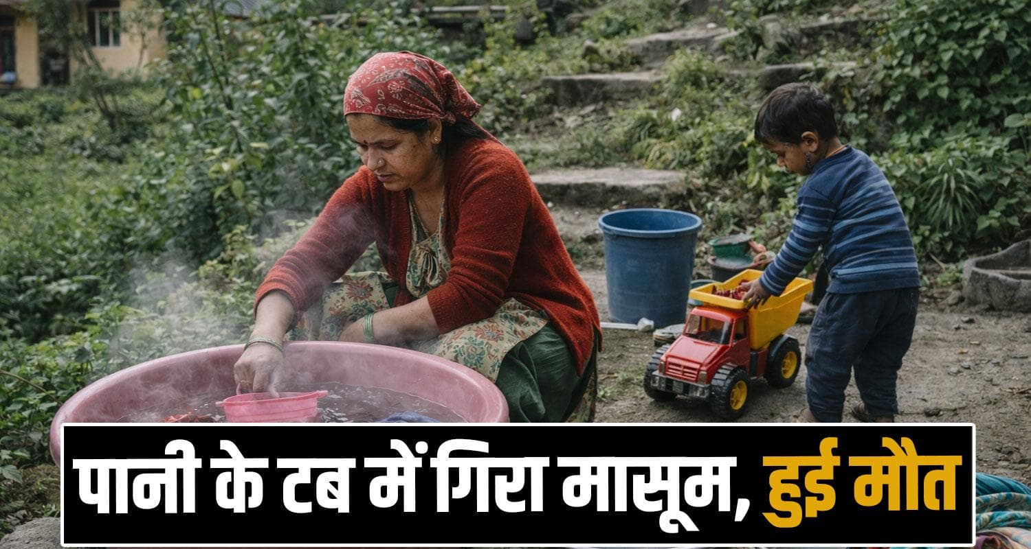 four years son hot water chamba aadapa village salooni himachal