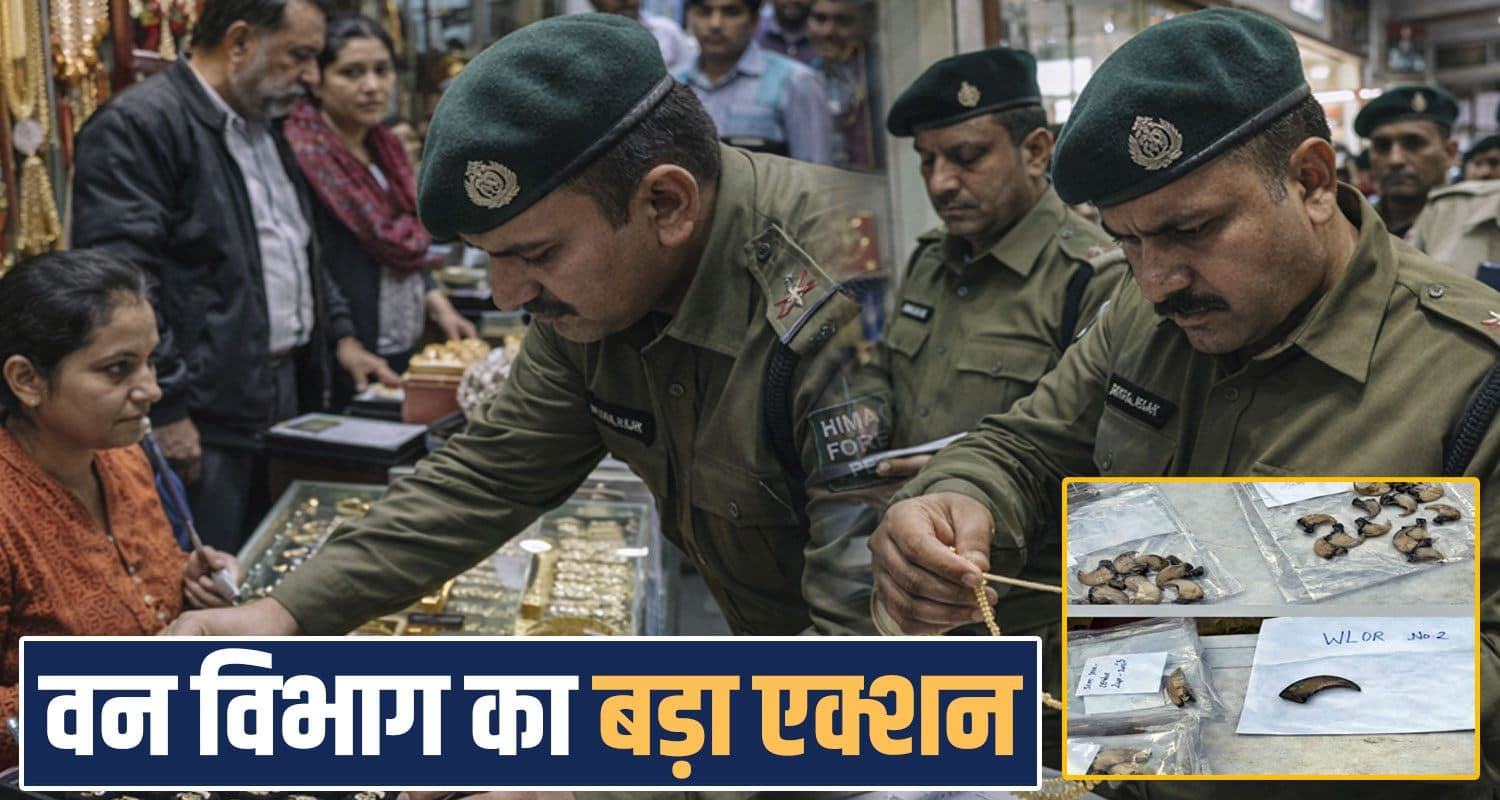 jewellery shops raid forest department rohru shimla police himachal leopard claws teeths nails