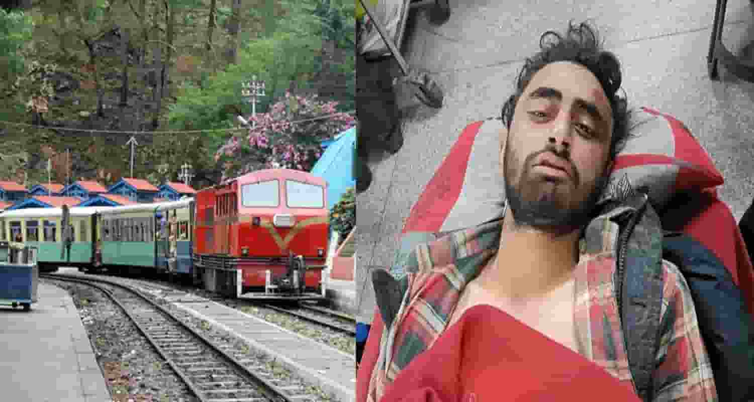 Himachal solan young man hit train saving two girls lost one leg