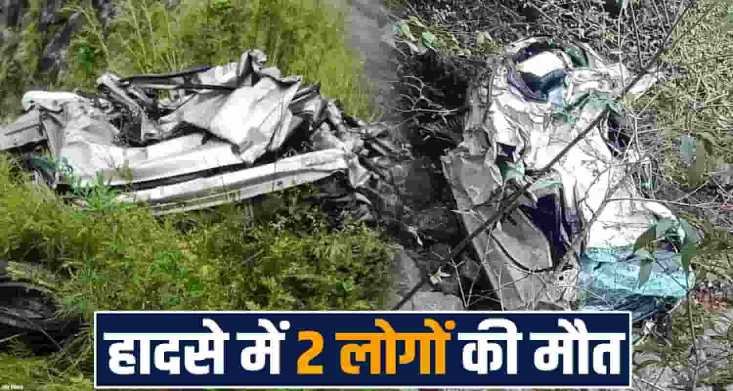 deep ditch car rescue operation two men kullu road nithar hp police