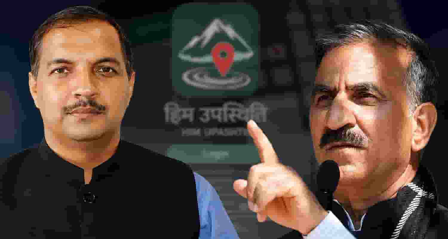 trilok jamwal bjp cm sukhu him upasthiti app himachal government politics bilaspur congress