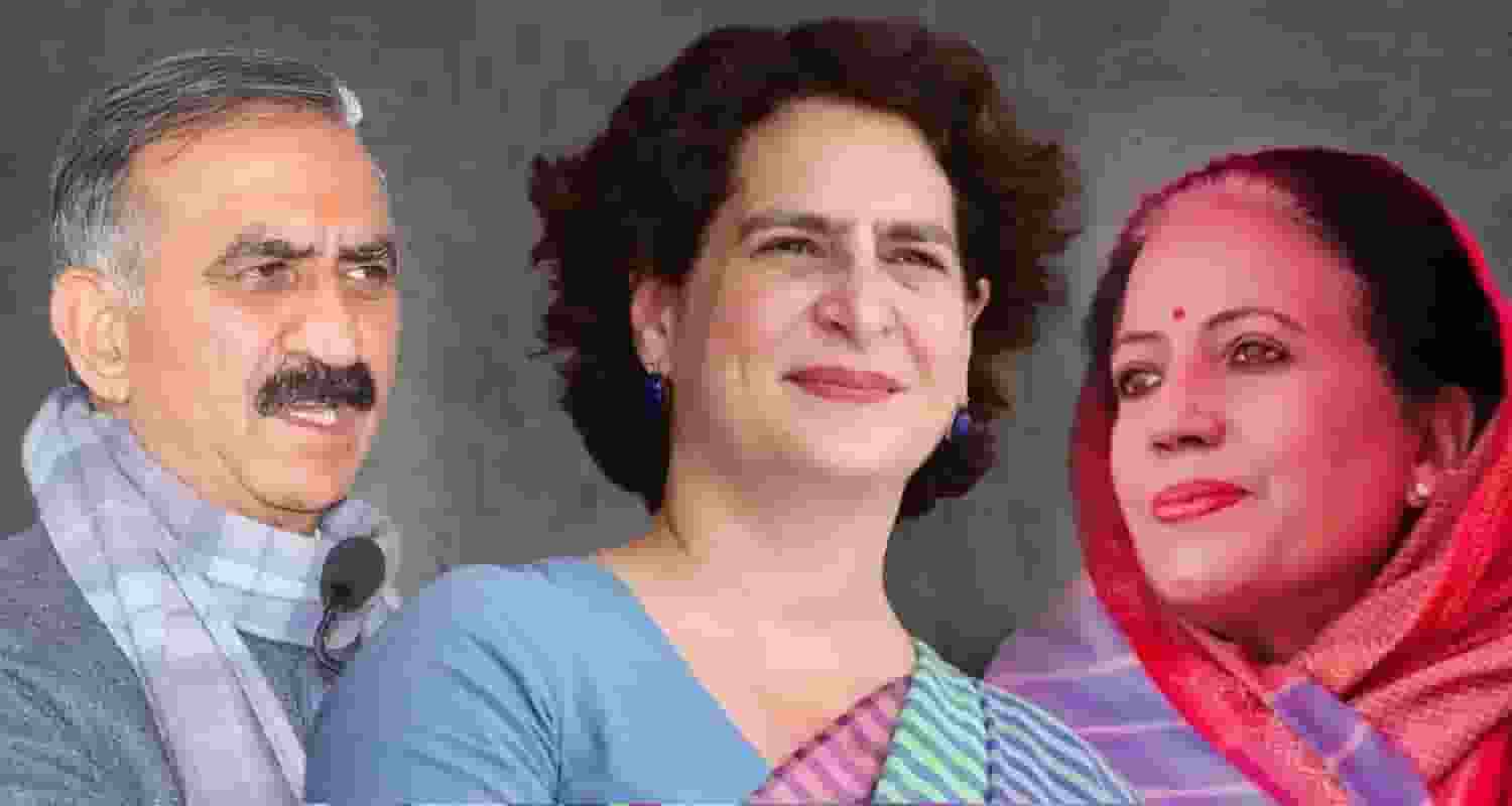 Priyanka Gandhi Vadra visits Himachal Congress Rajya Sabha Candidate