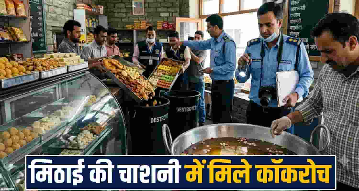festive-season-food-department-action-cockroach-found-gulab-jamun-syrup-two-quintal-sweets-destroyed