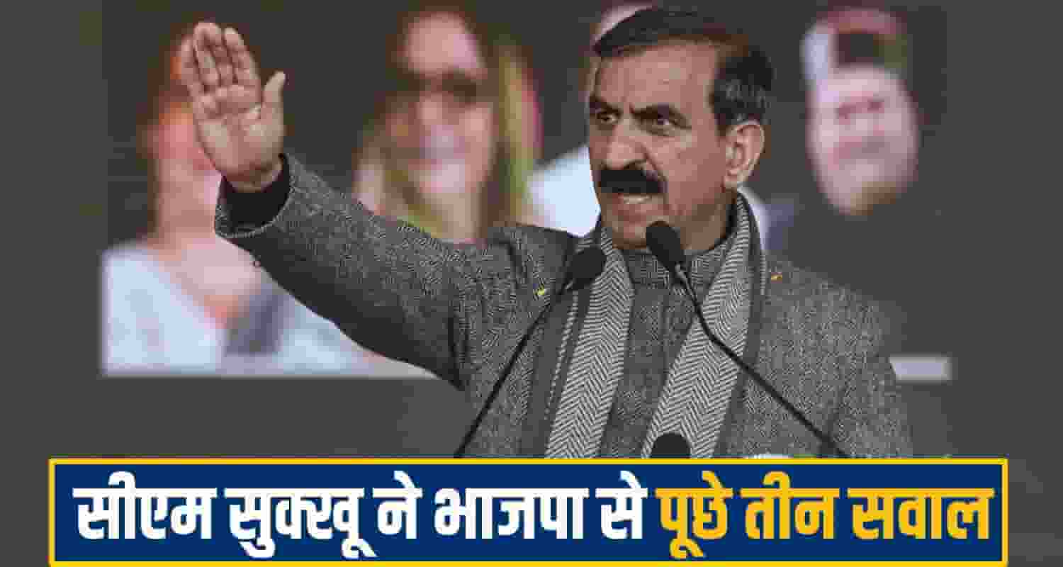 cm sukhu comment bjp