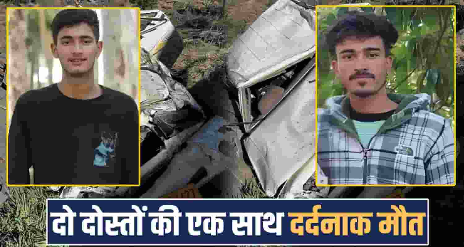 two boys bolero camper deep ditch kullu himachal road police