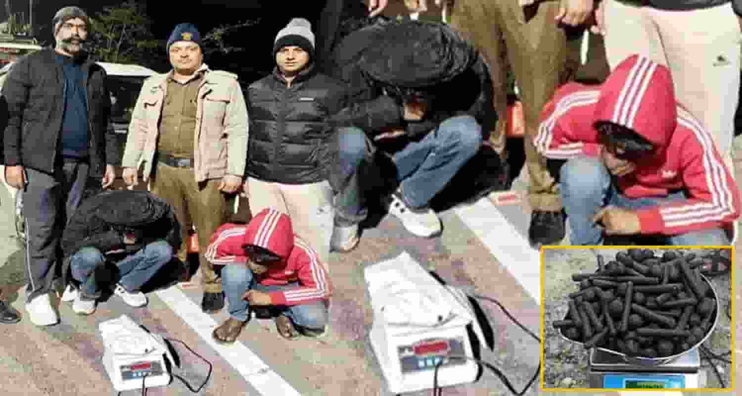 TWO CHARAS SMUGGLERS HARYANA POLICE BILASPUR GHUMARWIN HIMACHAL