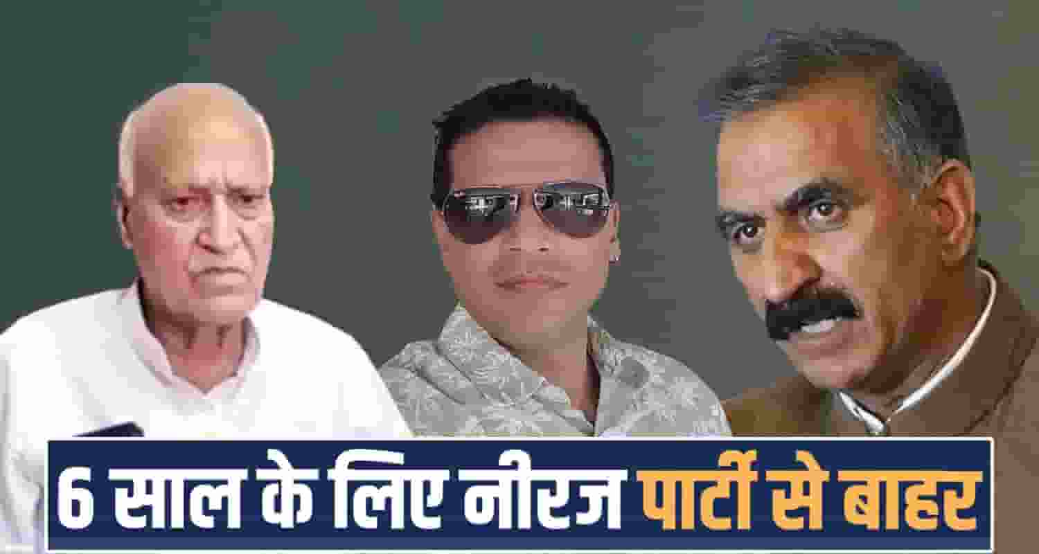 Neeraj Bharti Himachal Politics Sukhu Government Congress Party Expels 6 Years