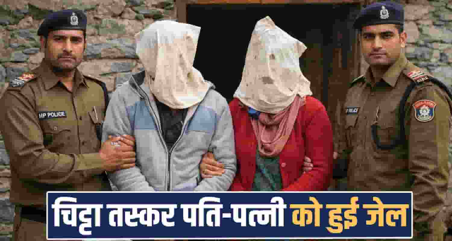 CHITTA CHARAS SMUGGLERS HUSBAND WIFE ARRESTED KANGRA POLICE HIMACHAL