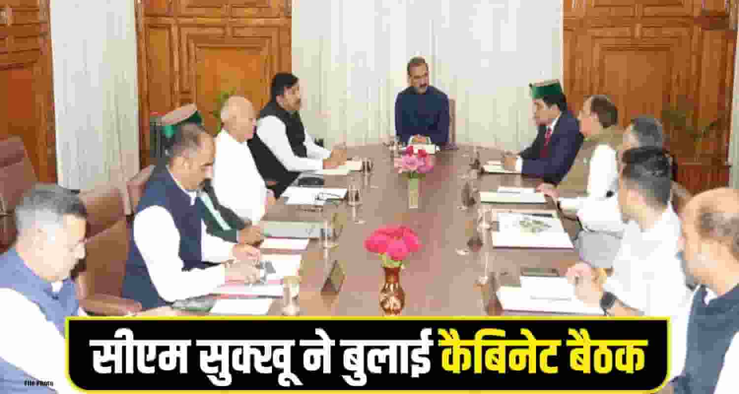 Sukhu Cabinet Meeting