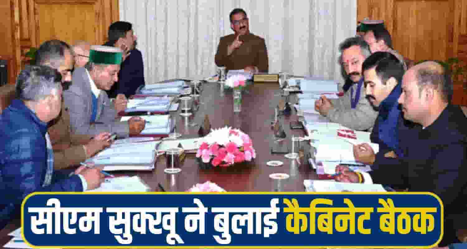 Sukhu Cabinet Meeting