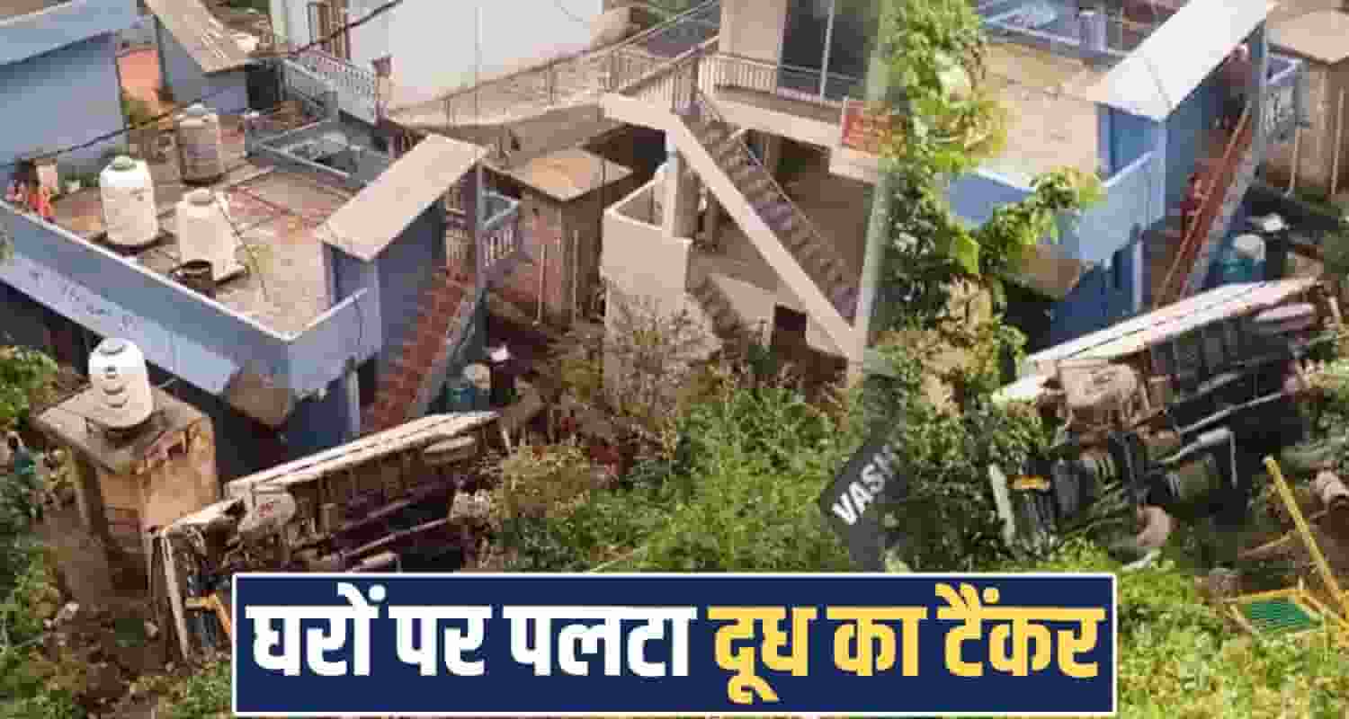 milk tanker overturns nh5 residential area solan himachal road