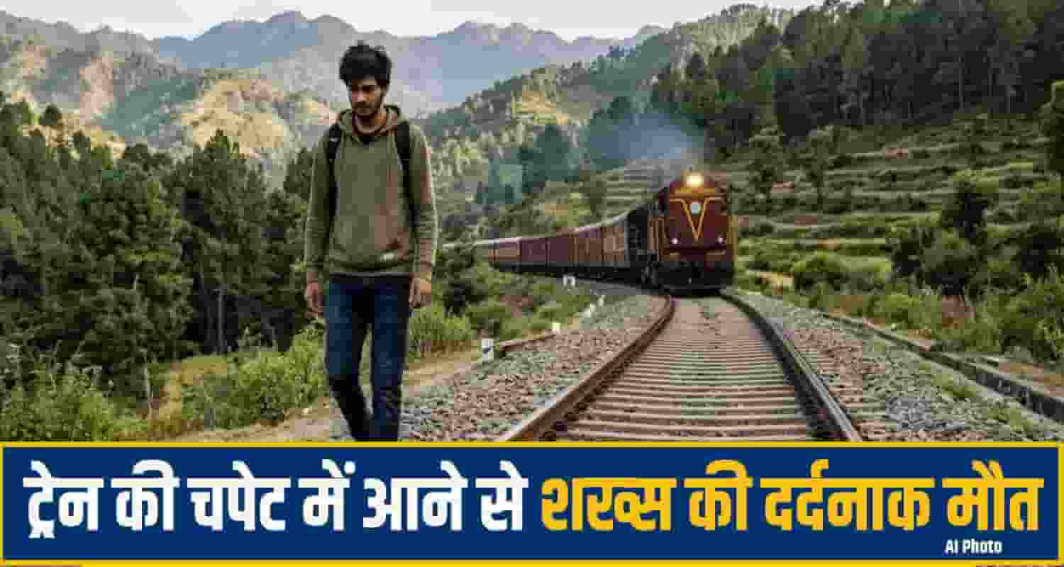man crushed train una