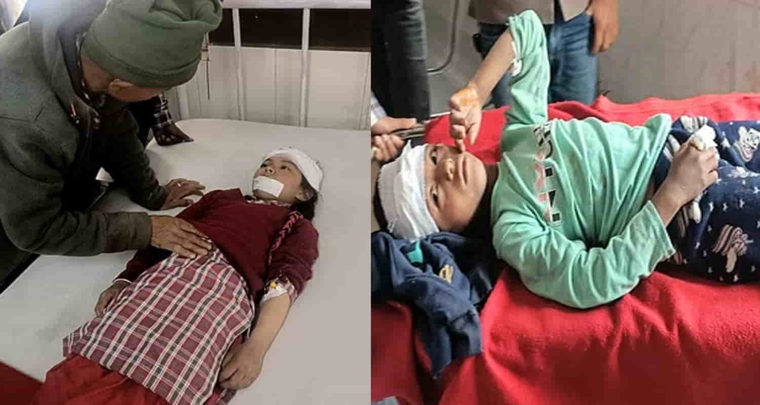 हिमाचल में सरकारी स्कूल के शौचालय की दीवार गिरने से चार बच्चे घायल, अस्पताल में भर्ती Primary school tiproli rohru shimla toilet wall collapses school children injured