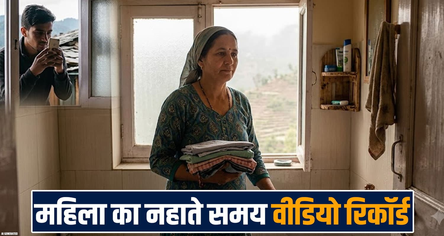 हिमाचल : महिला का नहाते हुए बनाया वीडियो- वेंटिलेटर पर रखा था मोबाइल, पड़ोसी की करतूत women safety man recorded personal video washroom mandi hp police case