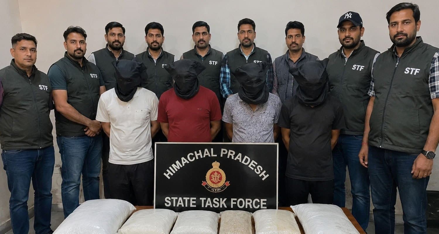 पाकिस्तान से हिमाचल पहुंच रहा था करोड़ों का चिट्टा- STF को लगी भनक, 4 तस्करों को दबोचा Himachal Pradesh STF Drug Smuggling Punjab Ferozepur Anti Drug Campaign