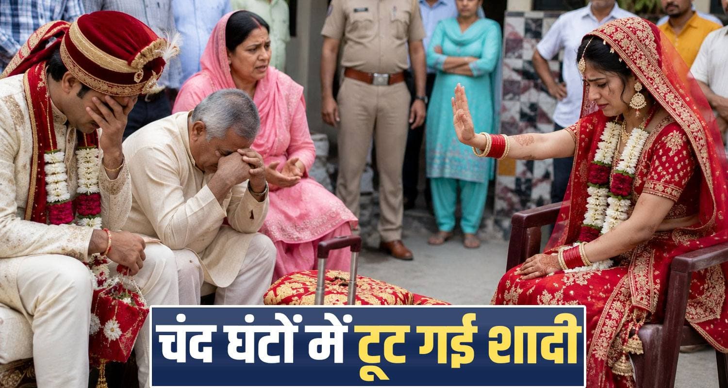 हिमाचल : सुबह हुई शादी, शाम को टूटा रिश्ता- विदाई के वक्त ससुराल जाने से मुकर गई दुल्हन Una News Himachal Marriage Baglamukhi Temple Wedding Viral Bride