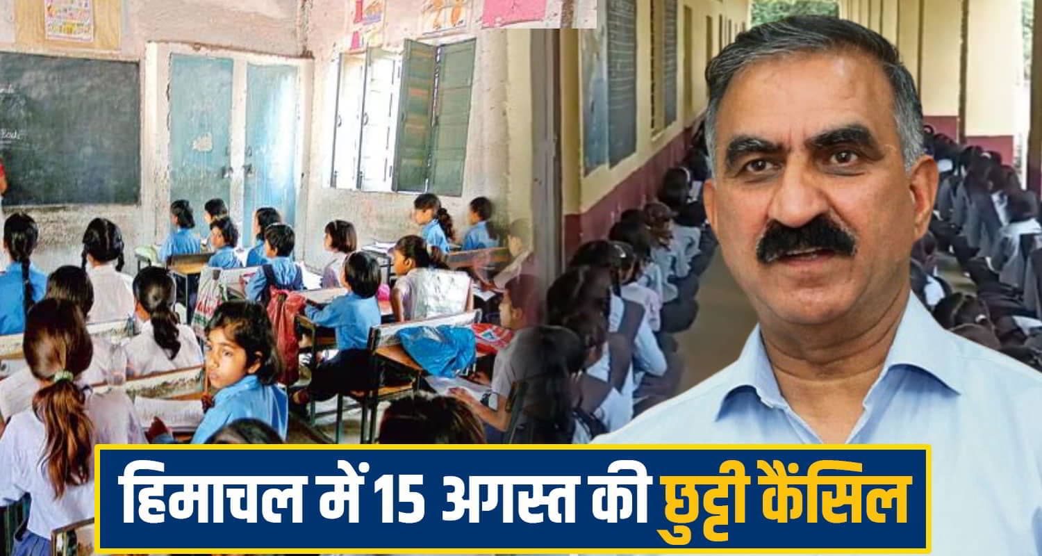 सुक्खू सरकार का बड़ा फैसला, हिमाचल के स्कूल-कॉलेजों में 15 अगस्त की छुट्टी रद्द; जानें कारण Himachal Independence Day holiday