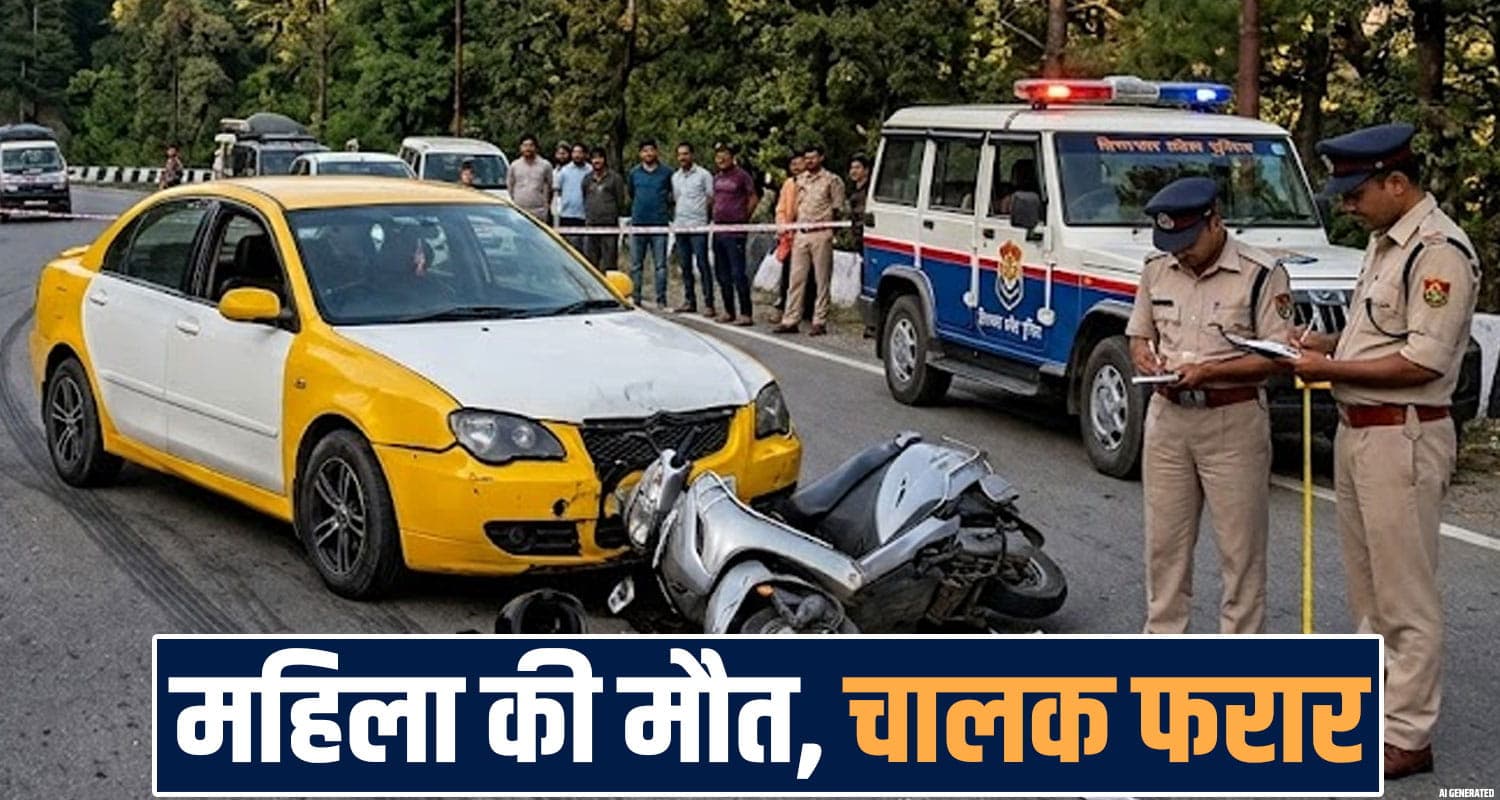 हिमाचल : तेज रफ्तार कार का कहर- स्कूटी को रौंदा, पति के सामने पत्नी ने तोड़ा दम Road Accident Mandi Pathankot Highway