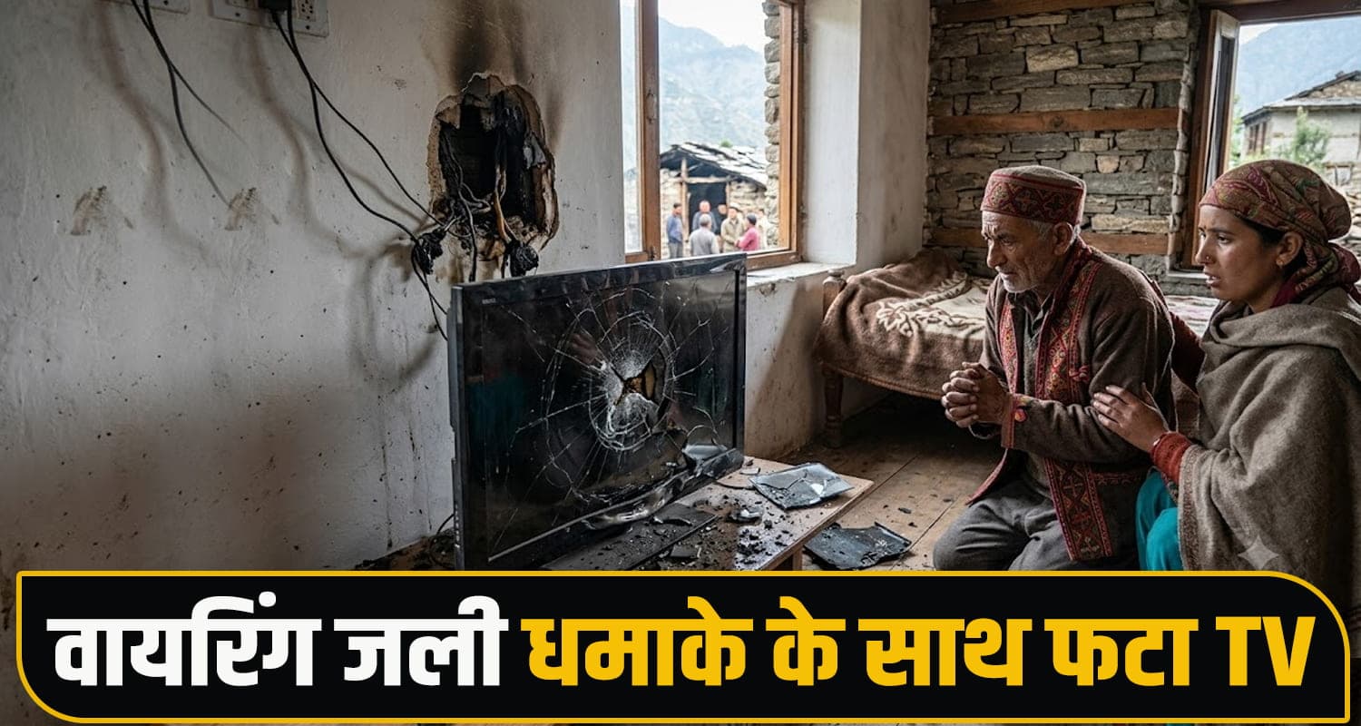 हिमाचल में फिर गिरी आसमानी बिजली : धमाके से फटा घर में रखा TV, एक की मौ*त Lightning Strike