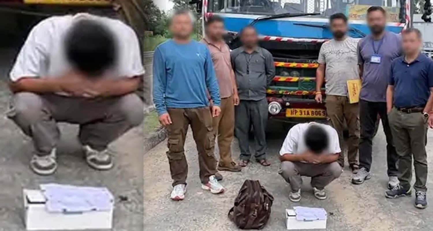HRTC बस में 19 साल के लड़के से मिला ढेर सारा चिट्टा, पुलिस ने डाला सलाखों के पीछे heroin chitta smuggler 19 years boy hrtc bus passenger kangra police kandwal barrier