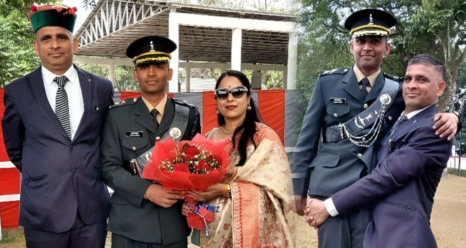 हिमाचल : सेना में बड़ा अफसर बना बेटा, भावुक हुई मां- पिता ने गोद में उठाया लाल Indian Army Lieutenant Rahul Patiyal