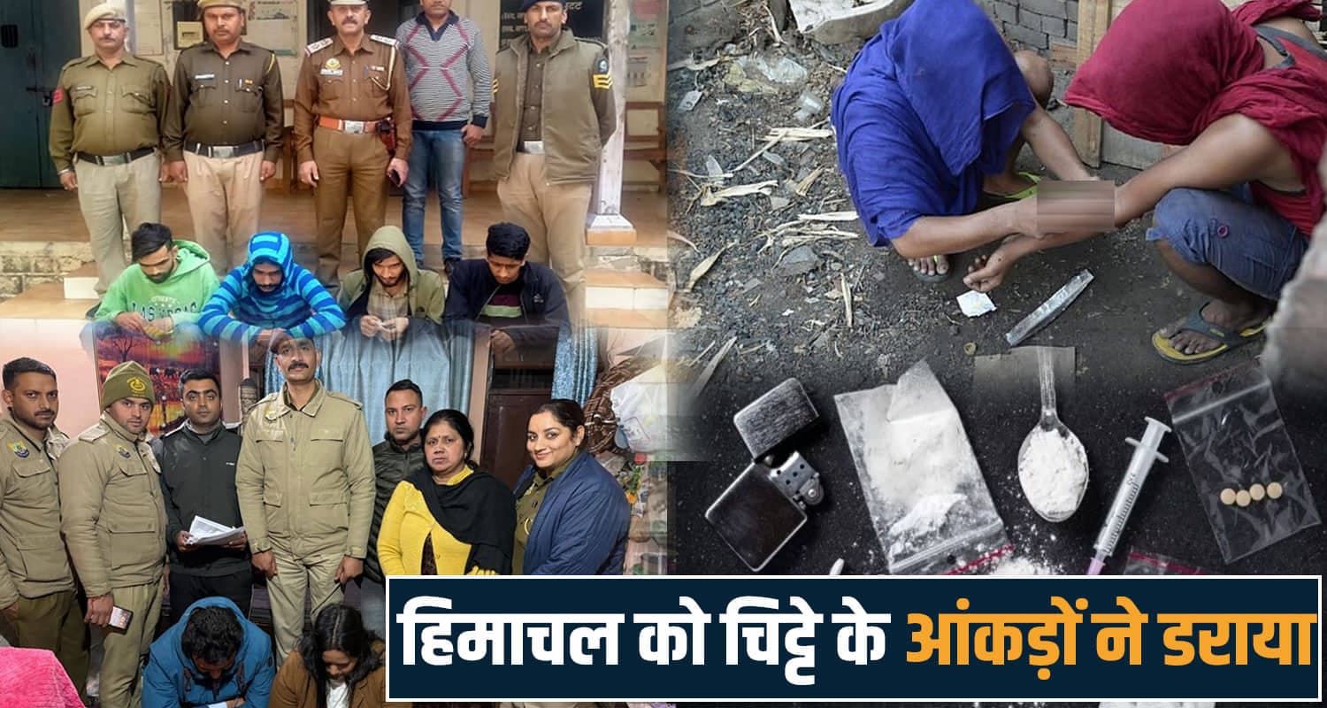 हिमाचल के ये पांच जिले बने नशे के अड्डे- चिट्टे के जाल में फंस रहे युवा, पुलिस ने छेड़ी मुहिम chitta free himachal