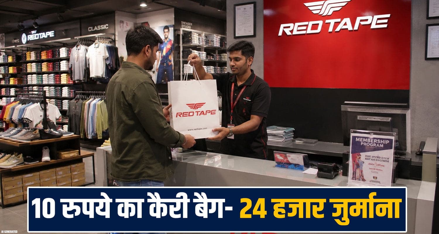 हिमाचल: कैरी बैग के 10 रुपये लेना RED TAPE को पड़ा भारी- ग्राहक पहुंचा कोर्ट, लगा 24 हजार जुर्माना Mall Road Shimla Red Tape Consumer Court Commission Carry Bag Charges Rights