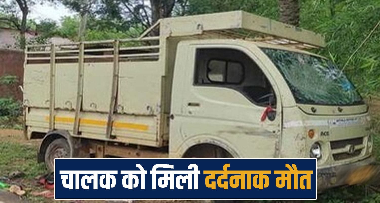 हिमाचल: नीलगाय को बचाने के चक्कर में पलटा 'छोटा हाथी' - टायर के नीचे आया ड्राइवर नहीं बचा road accident