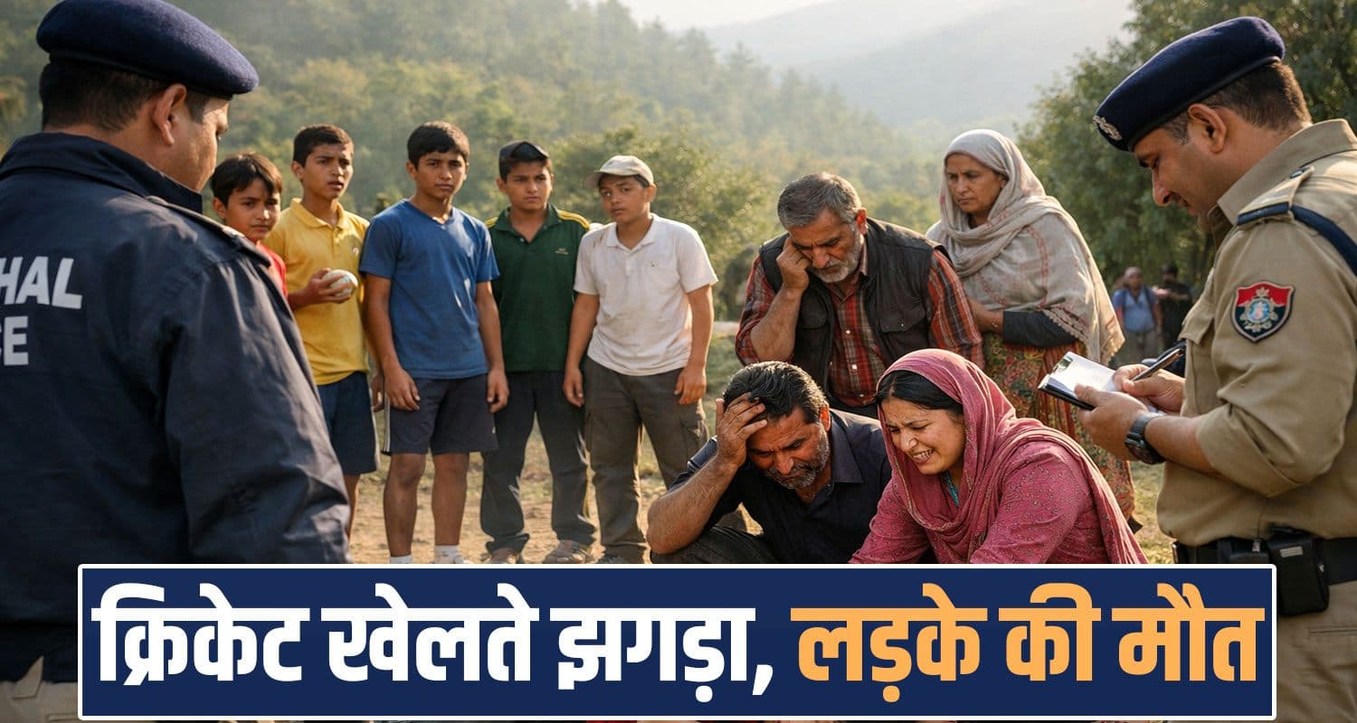 हिमाचल में क्रिकेट खेलते हुआ झगड़ा- साथी ने सिर पर मा*रा बैट, 14 साल के लड़के ने तोड़ा दम Cricket Playeing boys bat grounnd himachal police mandi