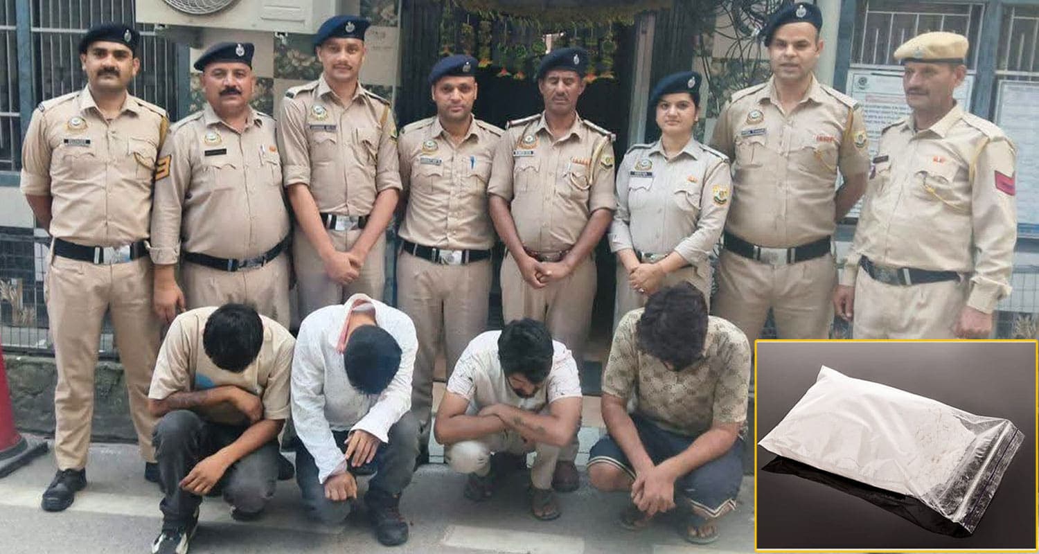 हिमाचल : नशे की डील करने निकले थे चार यार, कार में फुट मैट के नीचे छिपाया था चिट्टा Himachal Pradesh News