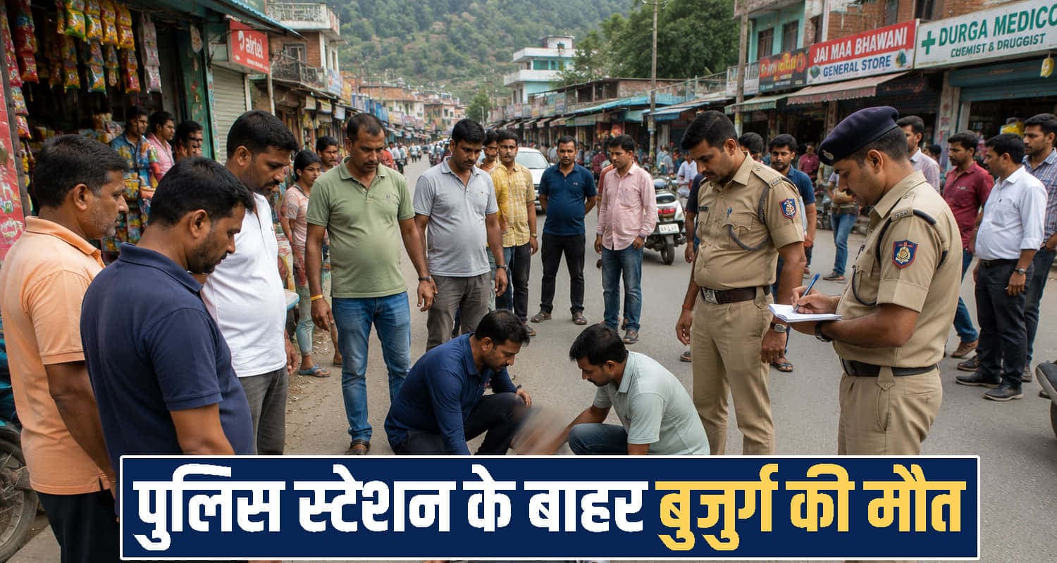 हिमाचल पुलिस स्टेशन के बाहर बुजुर्ग की मौ*त, परिजनों ने भेजा था सामान लाने- घर लौटी देह himachal kangra news