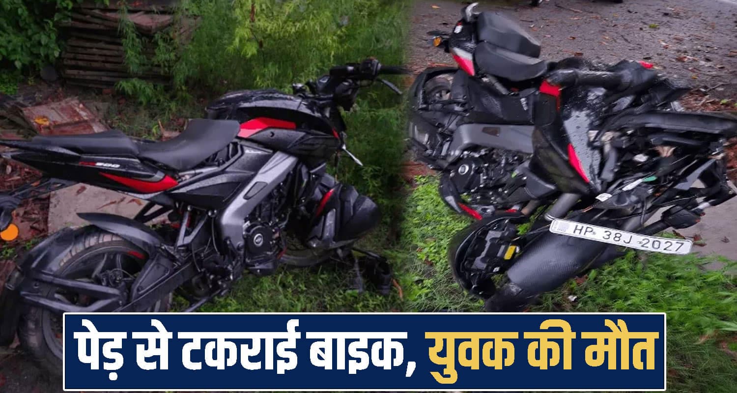हिमाचल : घर से काम पर निकला था युवक, तेज बारिश में पेड़ से टकराई बाइक- तोड़ा दम himachal kangra news
