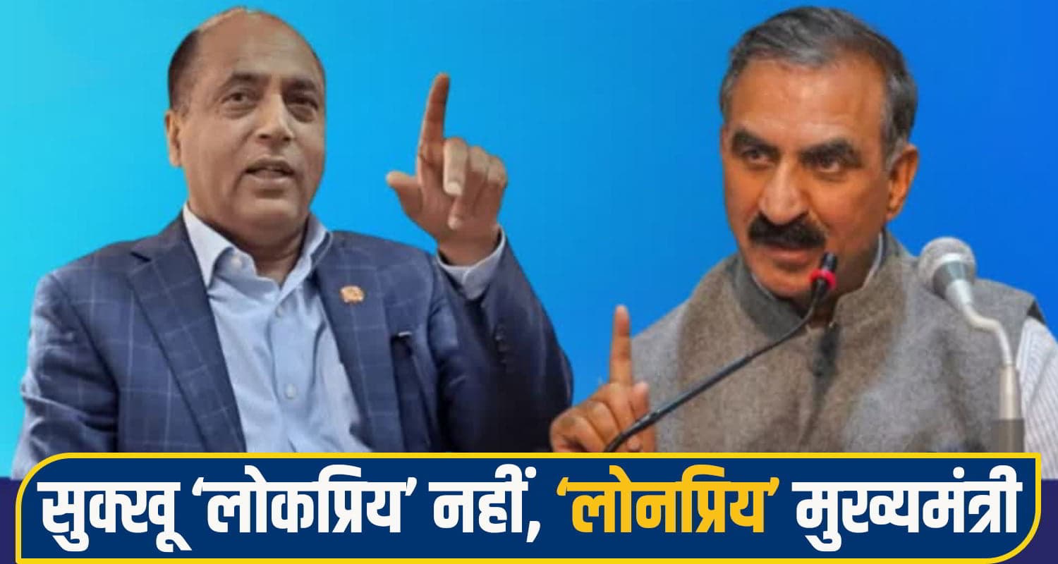 जयराम ठाकुर का दावा: 2027 के चुनावों में युवाओं को देंगे मौका ! सीएम सुक्खू को बताया 'लोनप्रिय' नेता Jairam Thakur Comment cm sukhu