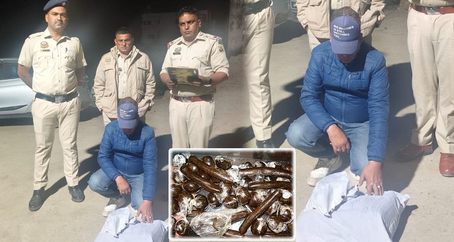 हिमाचल: पुलिस को देख व्यक्ति ने भगाई क्रेटा, पकड़ने पर मिली चरस की बड़ी खेप और एक लाख कैश NDPS Act