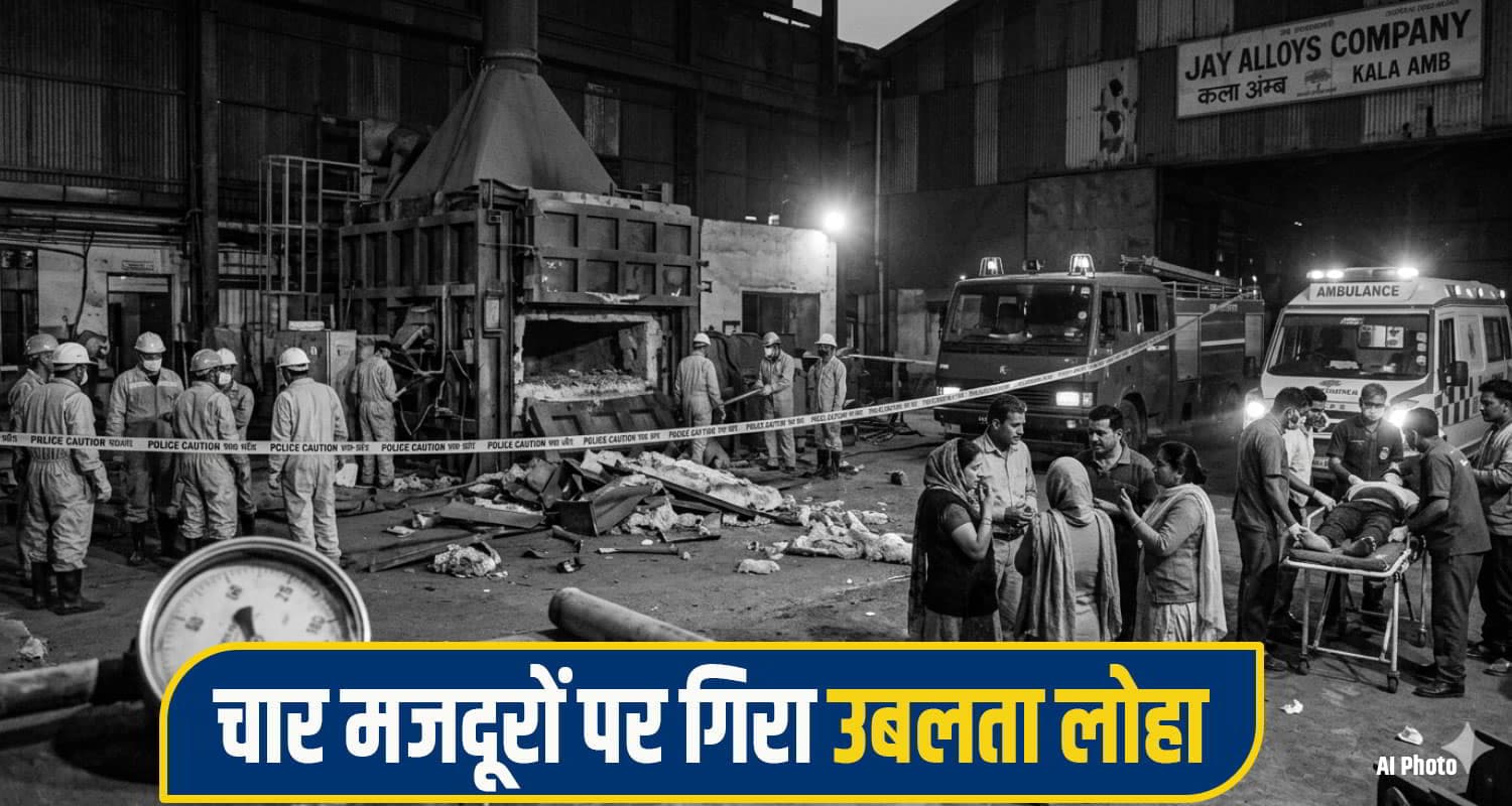 हिमाचल : फैक्ट्री में चल रही भट्टी में हुआ जोरदार धमाका, उबलता लोहा मजदूरों पर गिरा; कई झुलसे nahan accident News