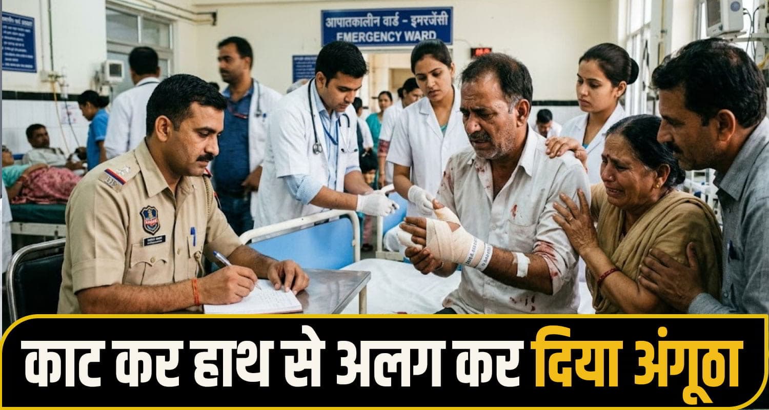 हिमाचल: दुश्मन बने अपने...भाई-भाभी ने मिलकर का*ट दिया बड़े भाई के हाथ का अंगूठा; मची चीख-पुकार nahan crime News