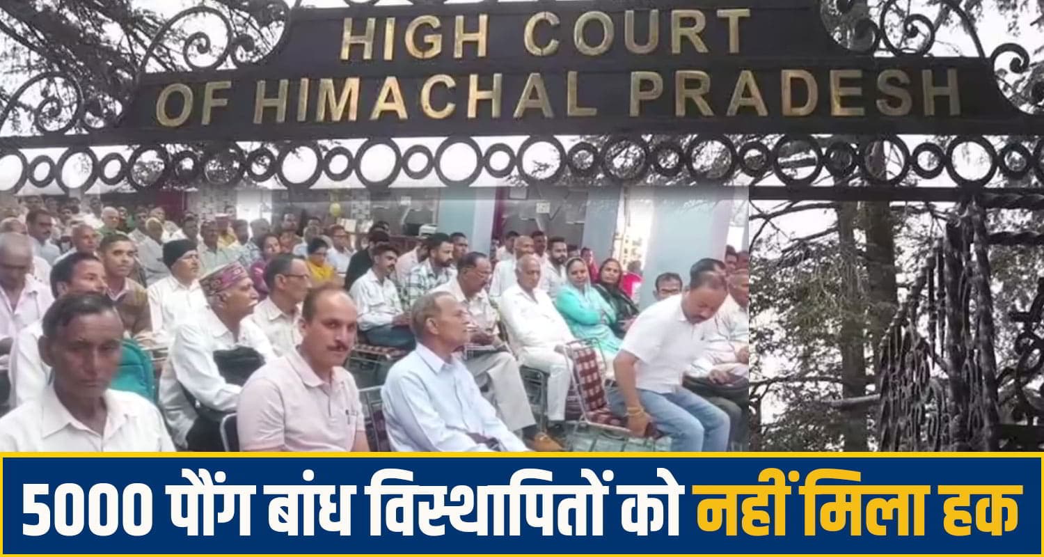 हिमाचल हाईकोर्ट ने समझा पौंग विस्थापितों का दर्द, जमीन आबंटन पर श्रीगंगानगर के जिला कलेक्टर तलब Pong Dam Displaced