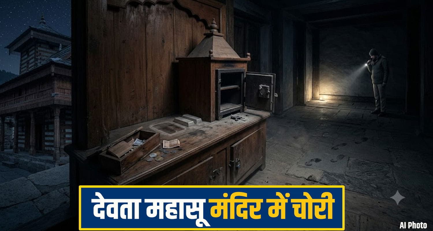 हिमाचल: देवता महासू मंदिर में चोरी: चांदी की सिल्लियां, छत्र- शिवलिंग और नकदी ले उड़े चोर rohru crime News