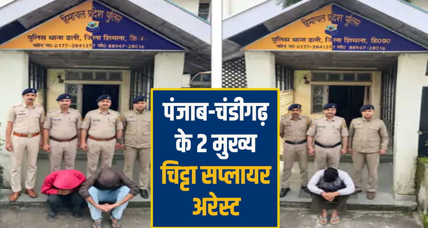गजब...सरकारी बैंक कर्मी हिमाचली युवकों को करता था चिट्टा सप्लाई, पुलिस ने पंजाब से धरे दो मुख्य सप्लायर shimla police chitta