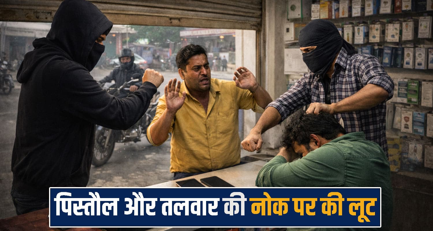 हिमाचल में बेखौफ बदमाश: कनपटी पर बंदू.क रख लूटी दुकान, लाखों का सामान उड़ाया Daylight Robbery