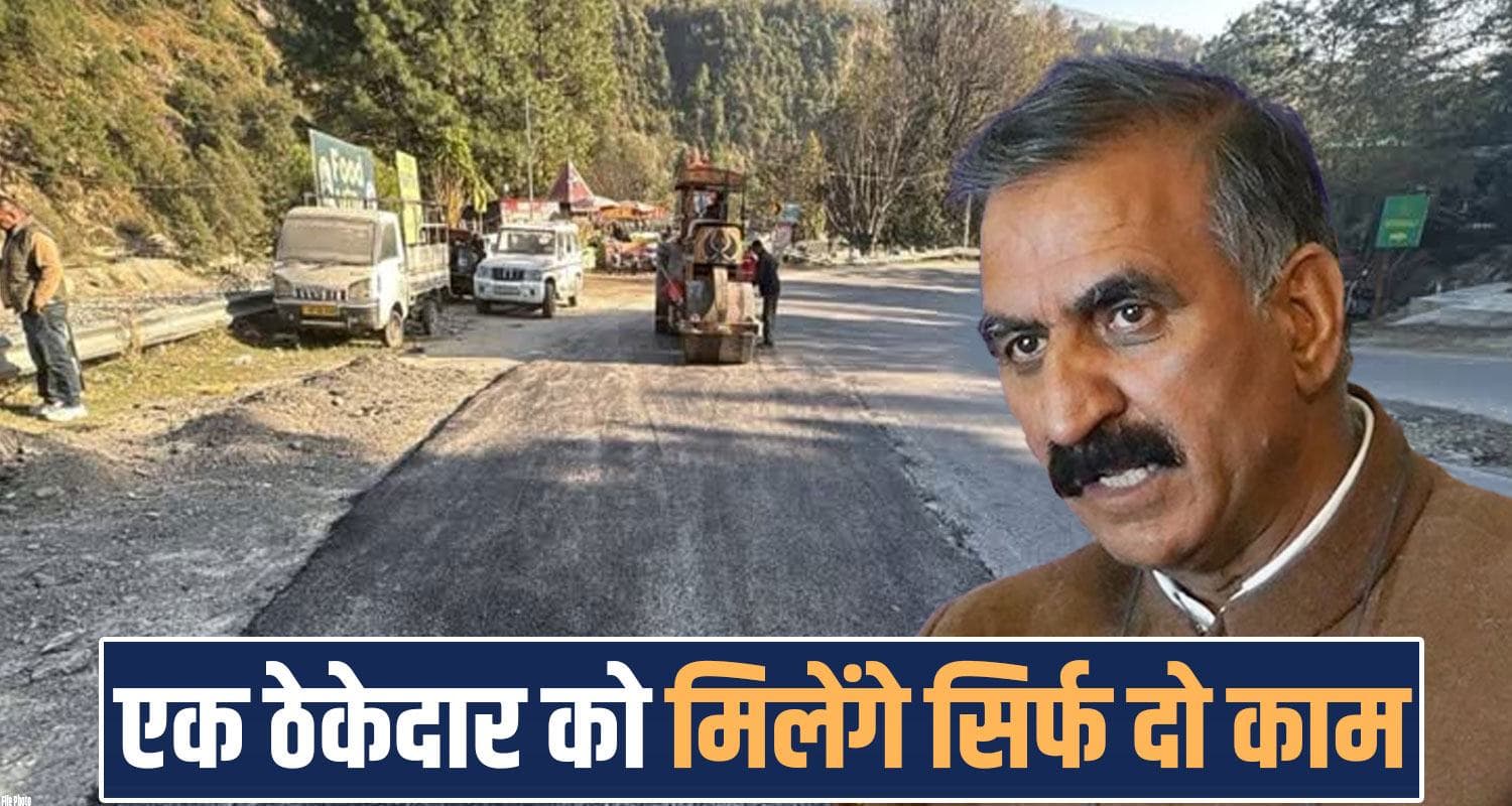 सड़क निर्माण में देरी पर सुक्खू सरकार का एक्शन : अब एक ठेकेदार को नहीं मिलेंगे 2 से ज्यादा काम Rural Roads Tender Allotment PMGSY Sukhu Government Himchal Decision